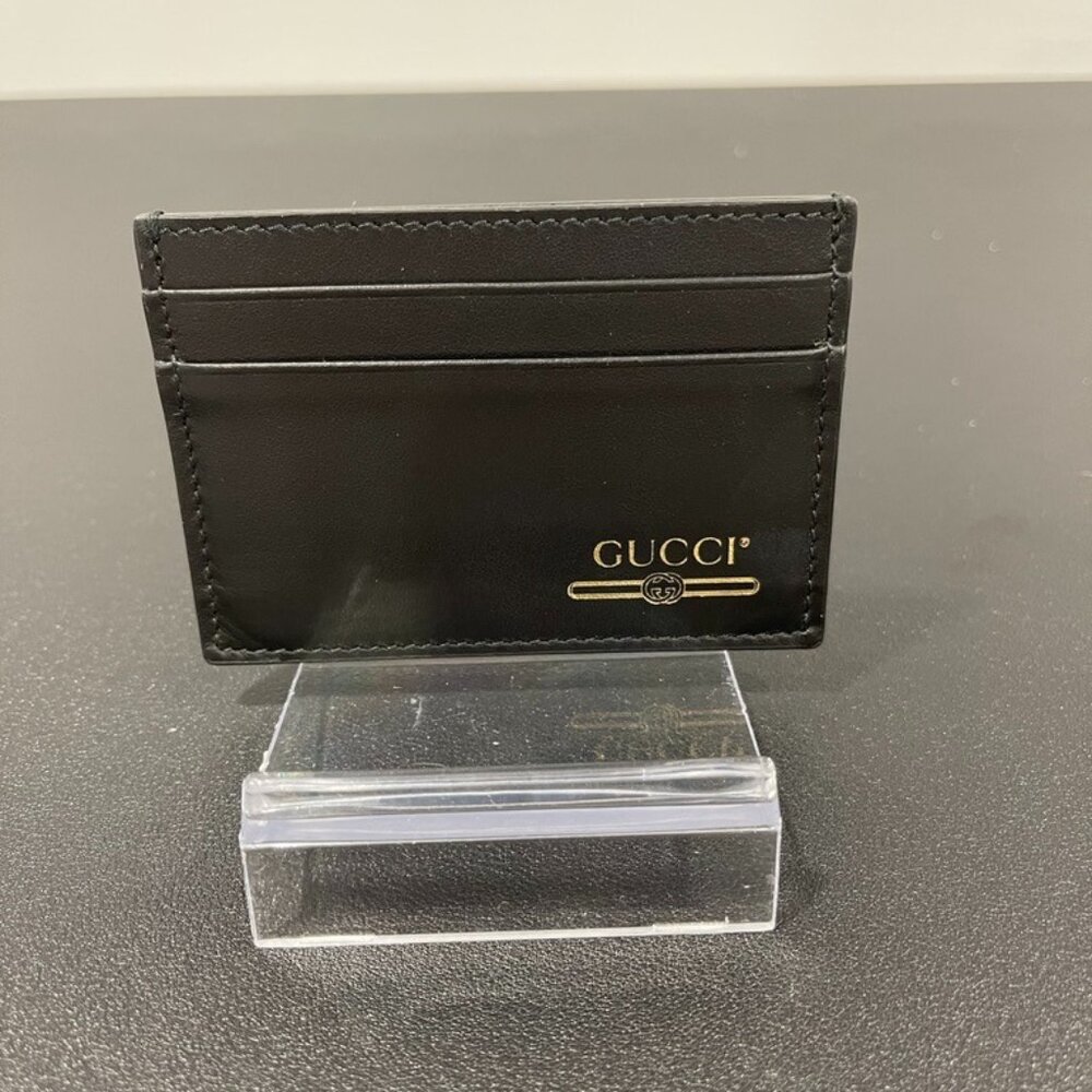 NWOT Gucci Interlocking GG Logo Leather Card Holder (JB1146)